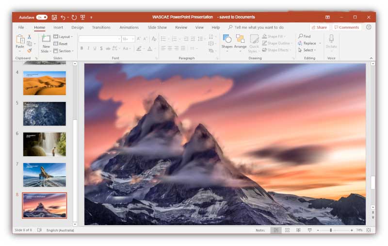MS PowerPoint Screen Shot